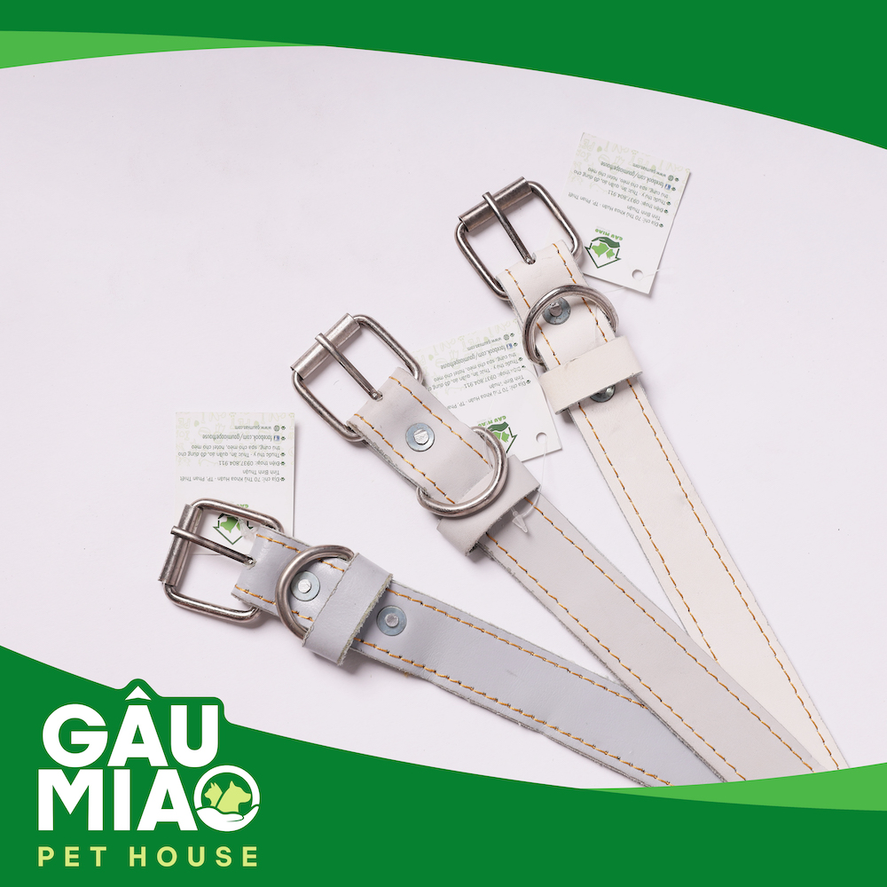 Vòng cổ da mềm 2 lớp