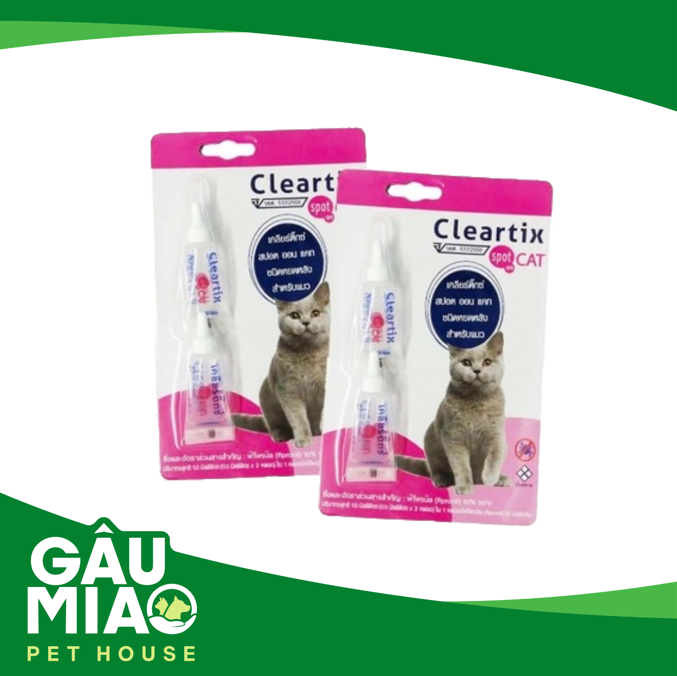 Nhỏ ve cho mèo Cleartix >1kg