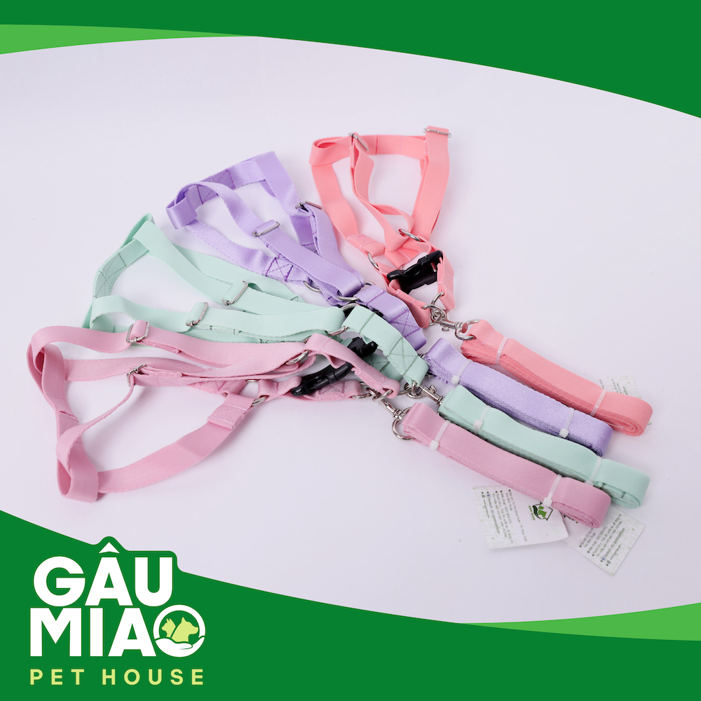 Bộ dắt yếm mịn đơn màu 2.0cm