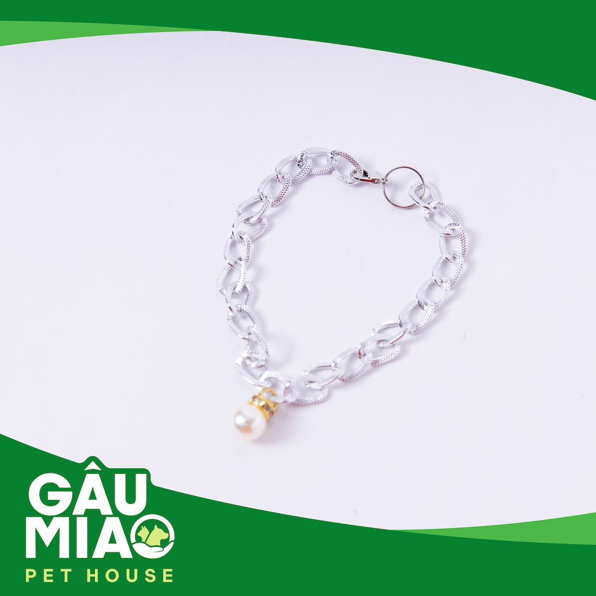 Vòng cổ Bạc Mặt ngọc