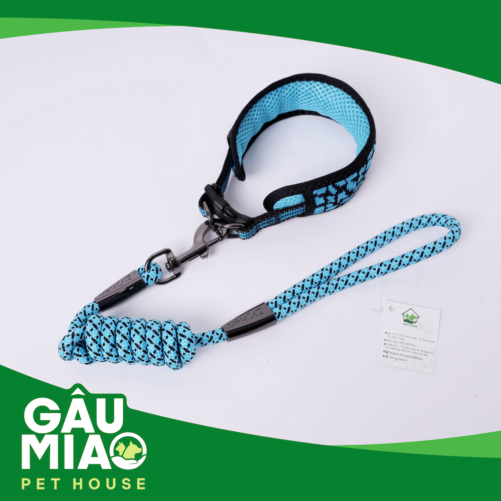 Bộ vòng cổ bản lớn+dây dắt Zichen ZC1775 s.L