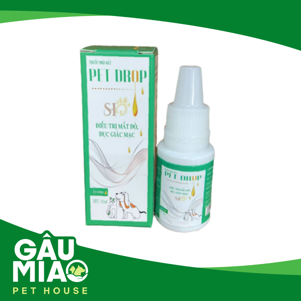 SHD PET DROP 10ml - Nhỏ mắt trị mắt đỏ, đục giác mạc