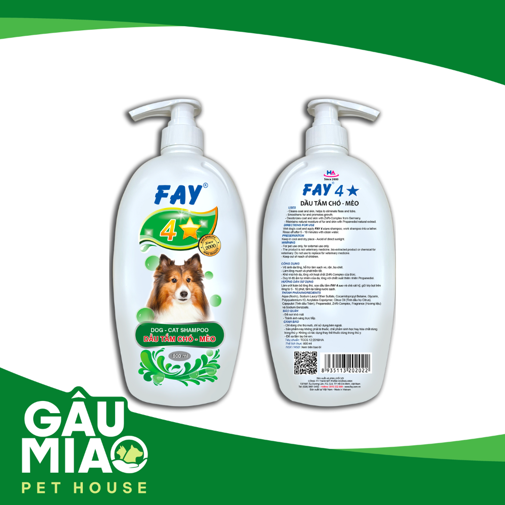 Dầu tắm trị ve Fay 4 sao