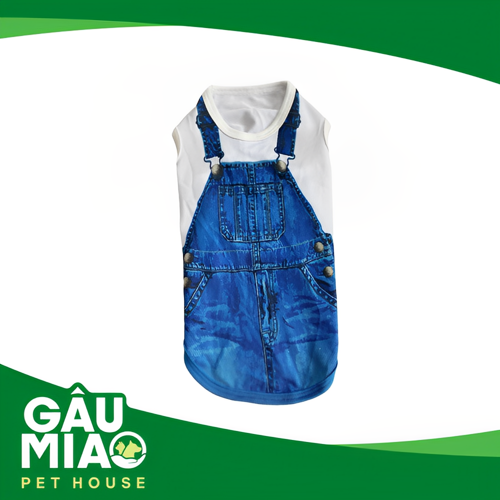 Áo TSN lưới hình yếm jean