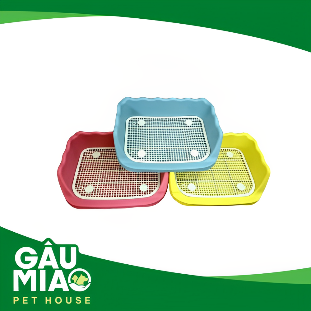 Khay vệ sinh chó thành cao 52*42*15cm