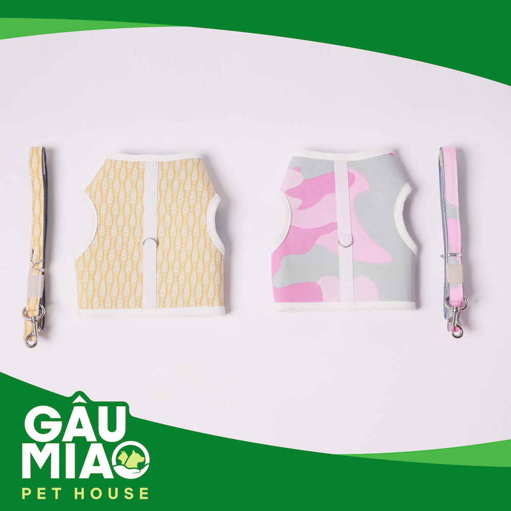 Bộ áo yếm+dây dắt (móc giữa)