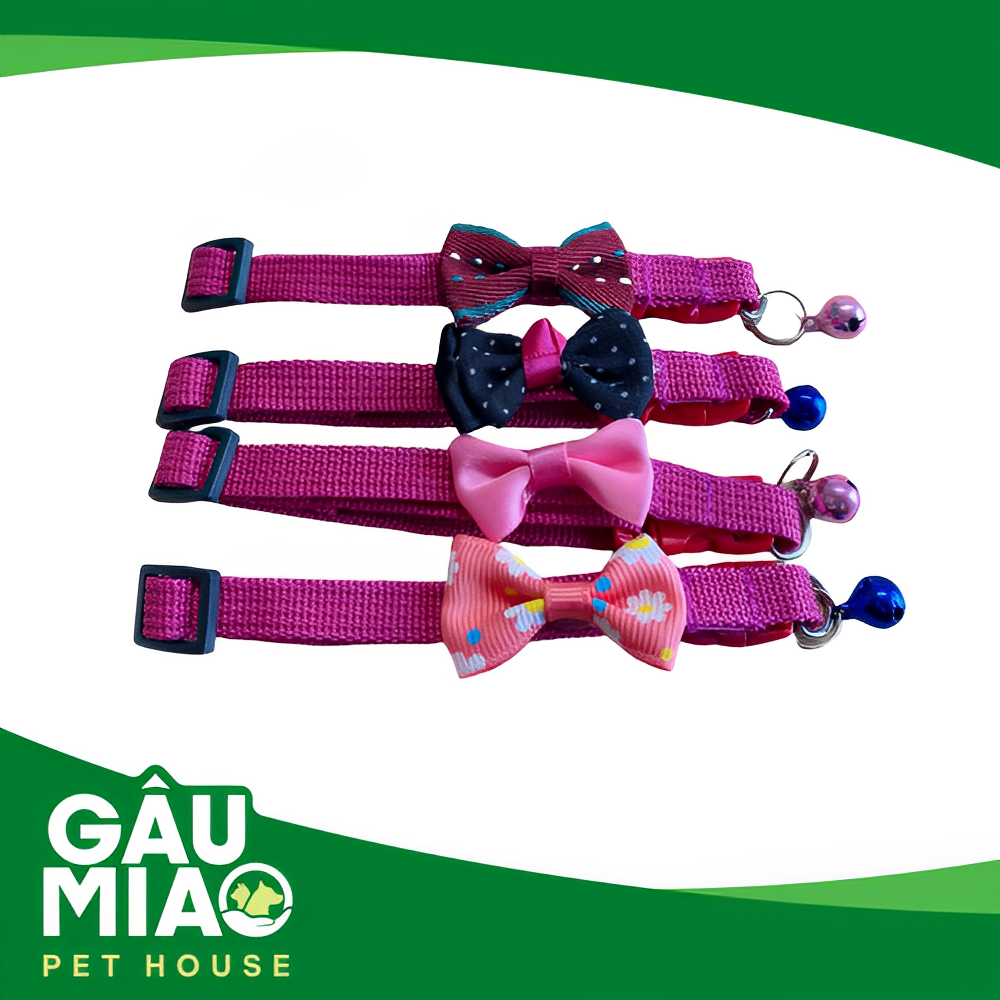 Vòng cổ nơ màu 1cm