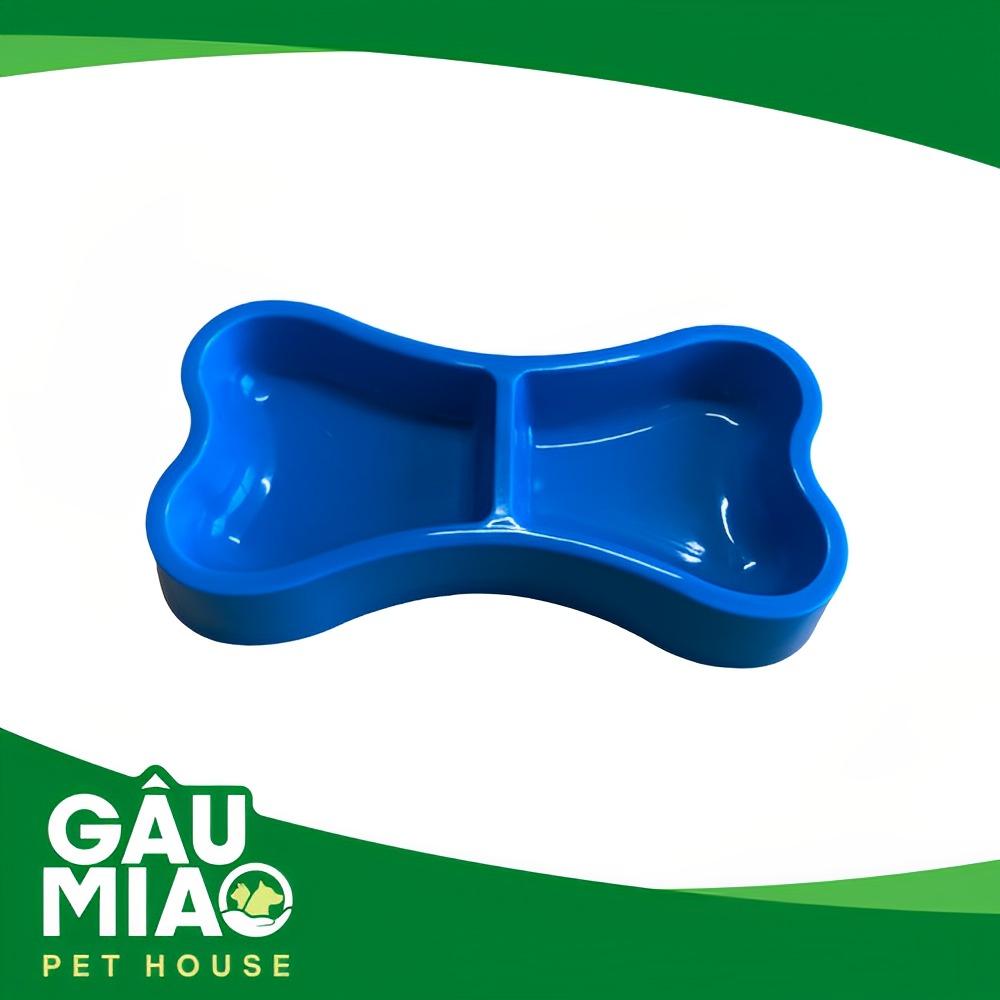 Tô nhựa đôi hình xương DM 24x12cm