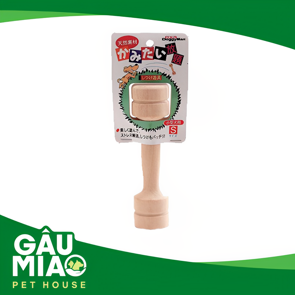 DoggyMan Đồ chơi tạ gỗ