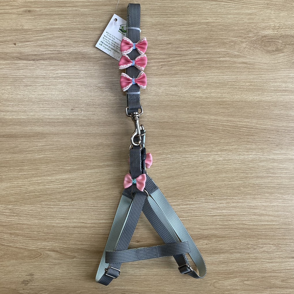 Bộ dây+yếm Nơ cute s.M-1.5cm