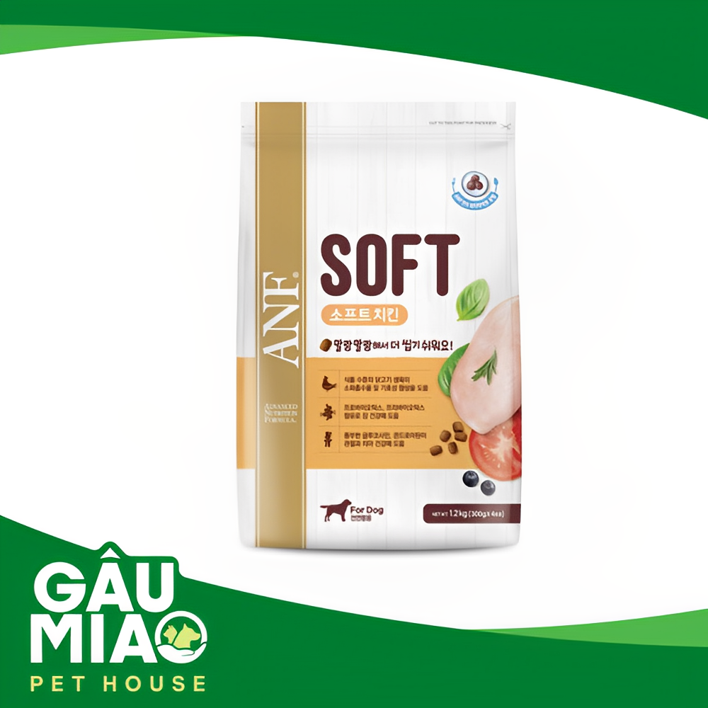 ANF - Soft - Thức ăn hạt mềm cho chó túi 1.2kg