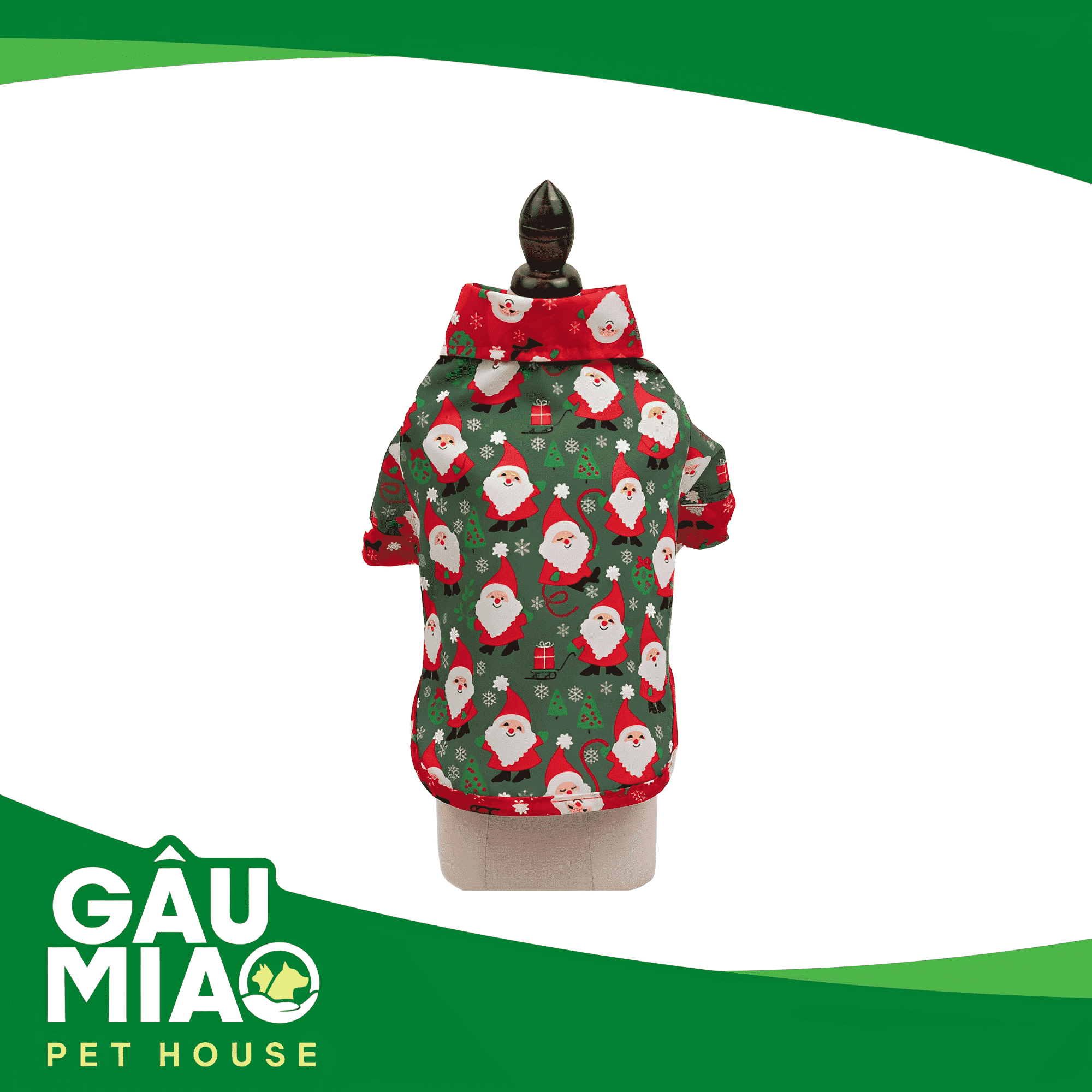 YuDog Áo sơ mi Noel - Xanh