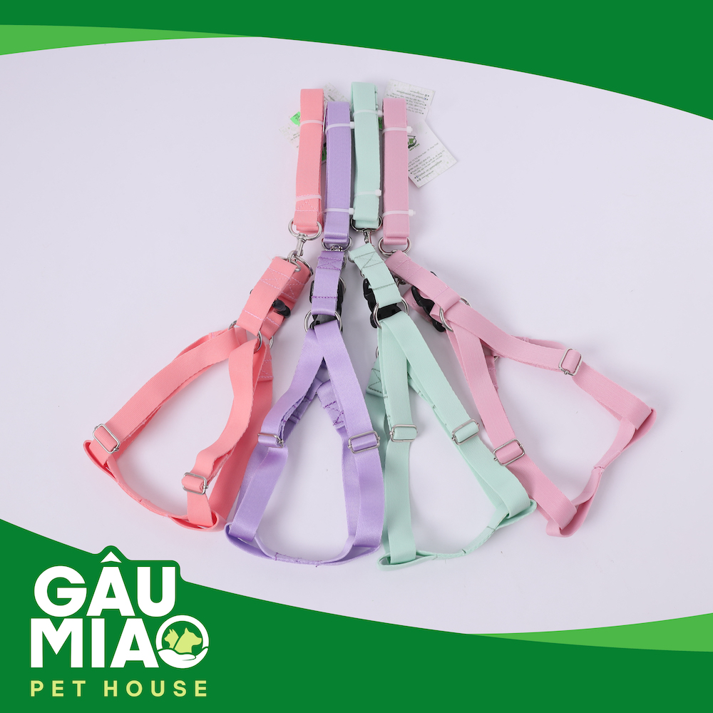 Bộ dắt yếm mịn đơn màu 2.0cm