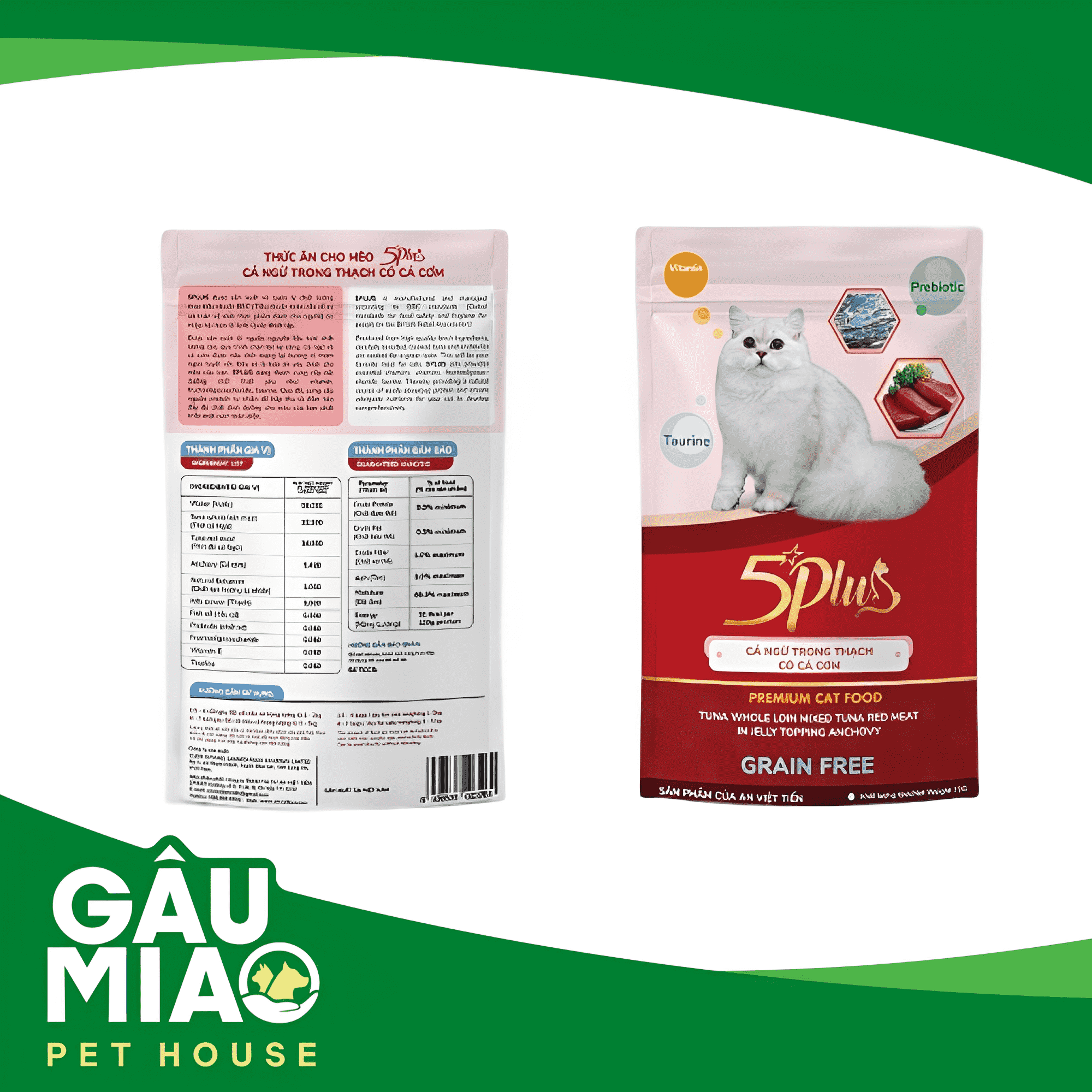 5Plus-Pate cho mèo gói 70g