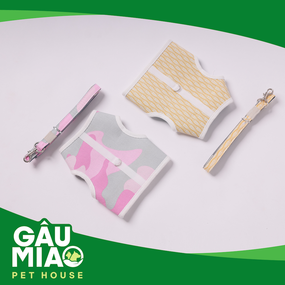 Bộ áo yếm+dây dắt (móc giữa)