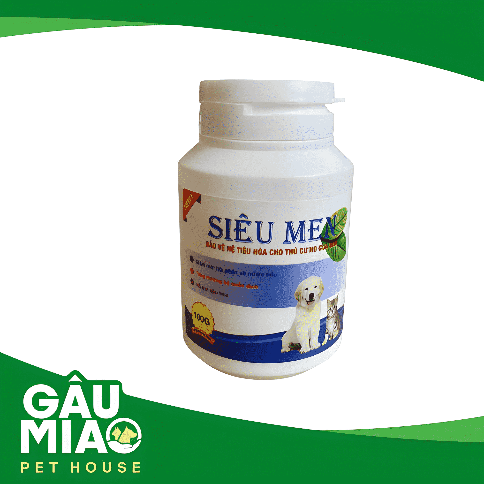 Siêu men 100g - Men tiêu hóa cho chó mèo