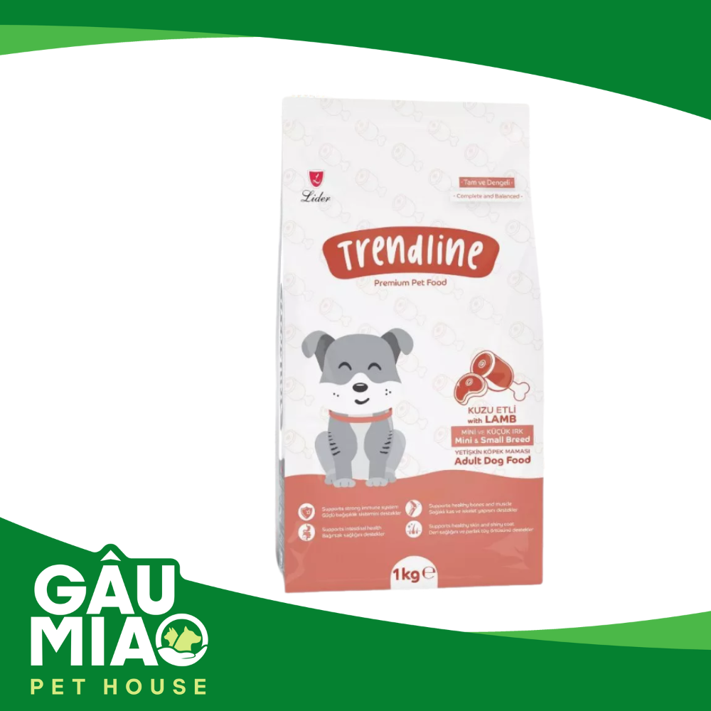 Trendline-Adult dog mini & small breed 1kg-Lamb-Thức ăn chó trưởng thành giống nhỏ thịt cừu