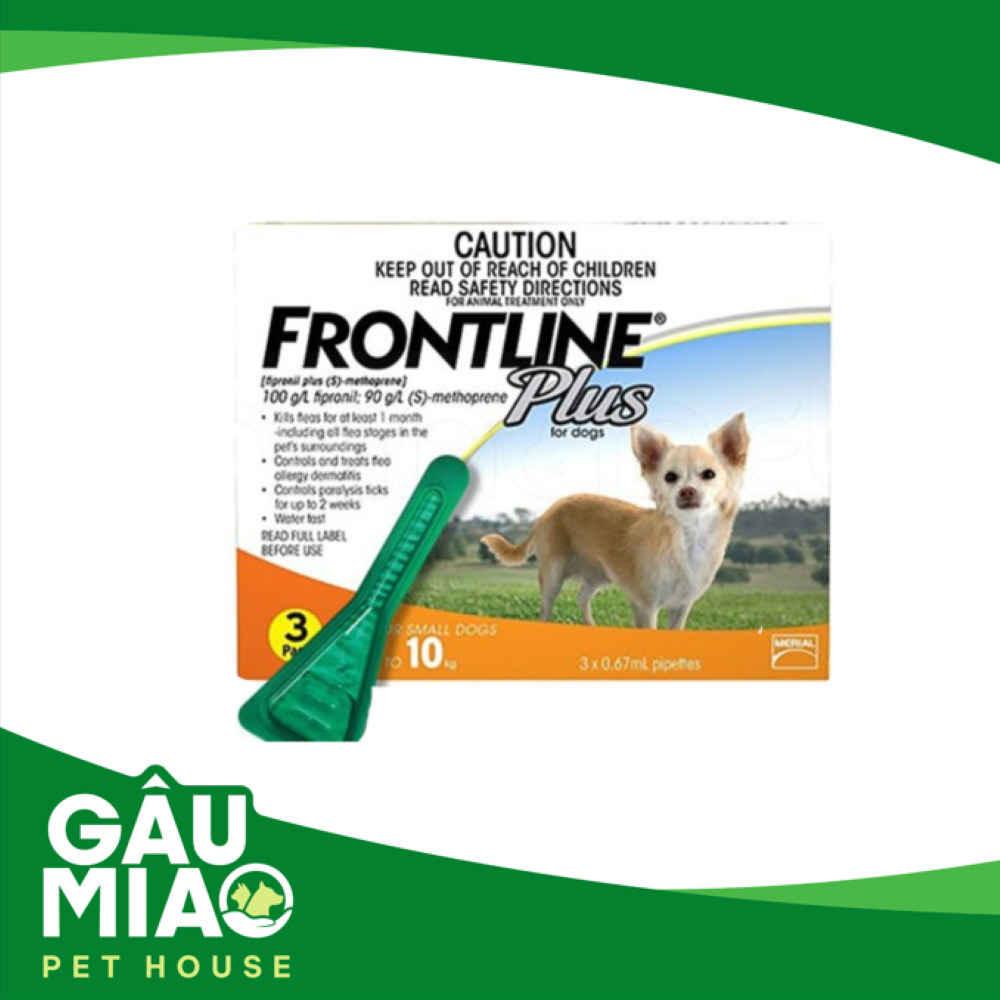 FRONTLINE PLUS DOG- Nhỏ gáy trị ve,rận cho chó
