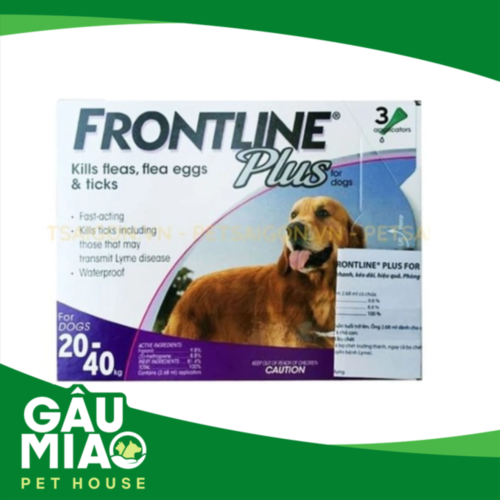 FRONTLINE PLUS DOG- Nhỏ gáy trị ve,rận cho chó