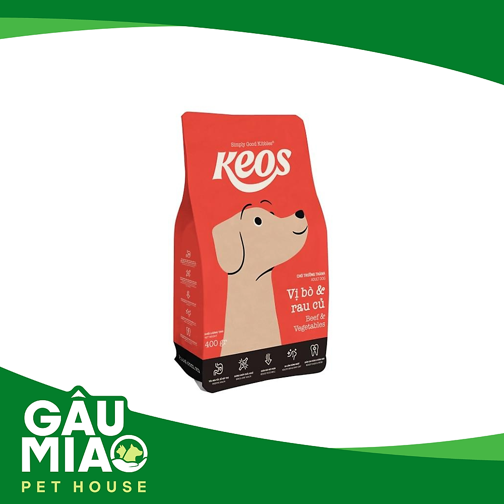 KEOS Thức ăn chó trưởng thành Bò & Rau củ