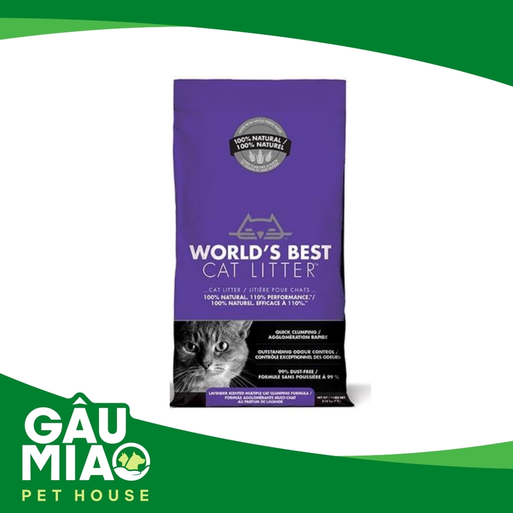 Cát vệ sinh hữu cơ World’s Best Cat Litter Lavender Scented Multiple Cat Clumping