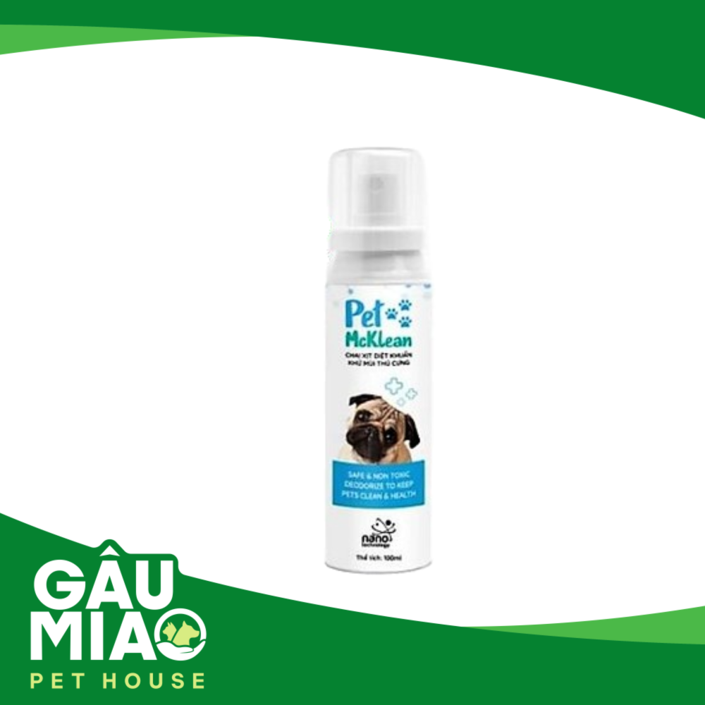 Xịt Nano Bạc Pet McKlean 100ml