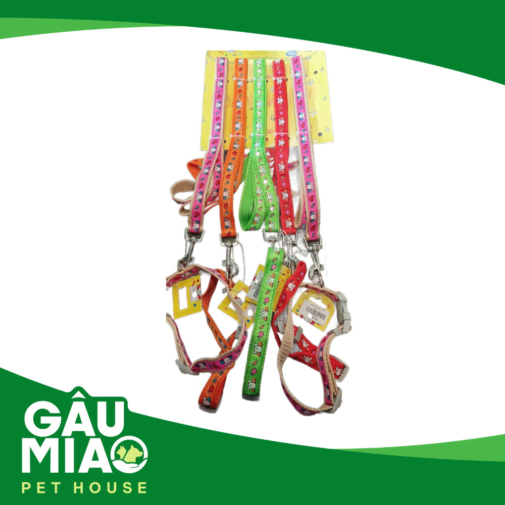 Bộ dắt+vòng cổ HK Candy