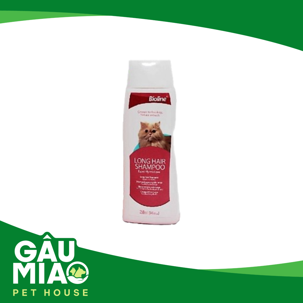 Bioline Sữa tắm cho mèo lông dài 200ml