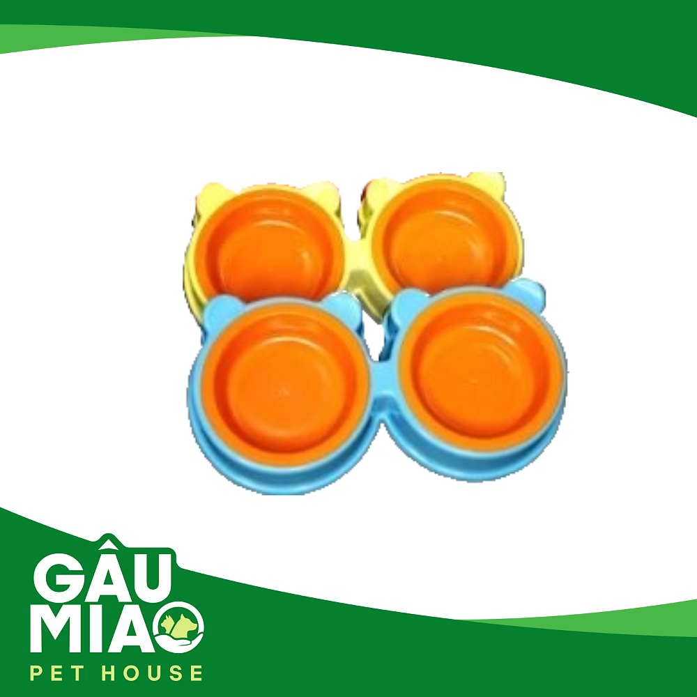 Tô đôi Tai gấu chén nhựa