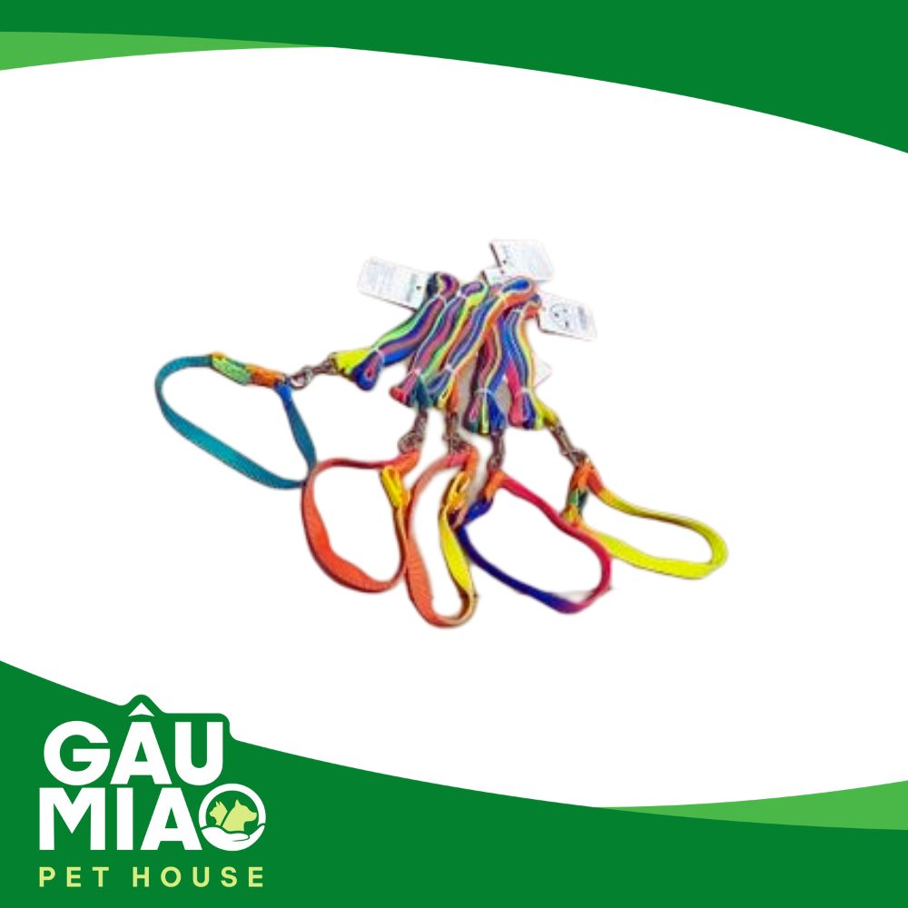 Bộ dắt+vòng cổ HK 7 sắc