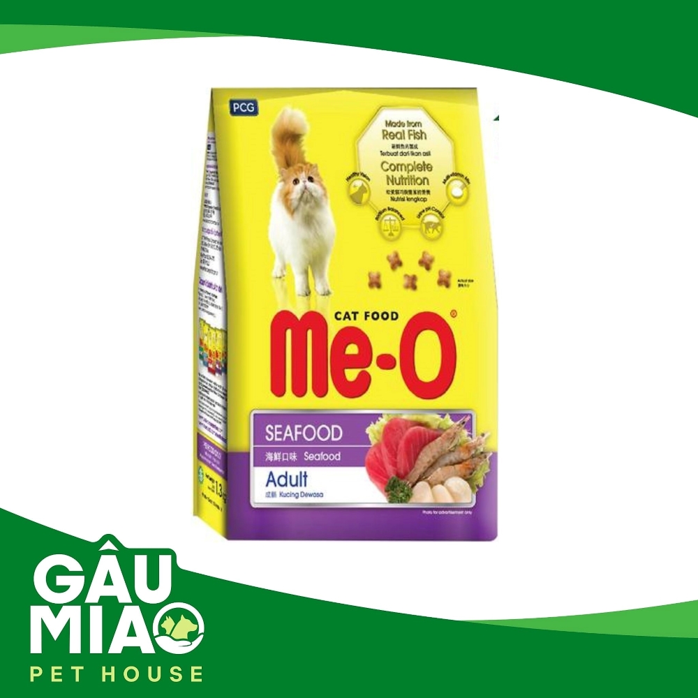Me-O Adult Cat Seafood - Thức ăn hạt mèo trưởng thành vị hải sản