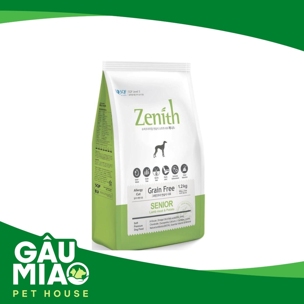 Zenith Senior - Thức ăn hạt mềm cho chó già 1.2kg