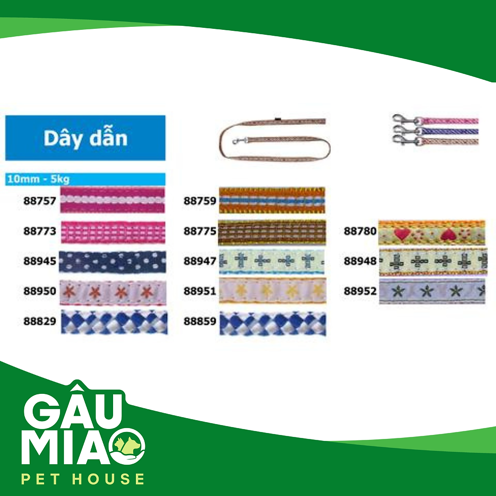 DoggyMan Dây dắt thú cưng 5kg 10mm