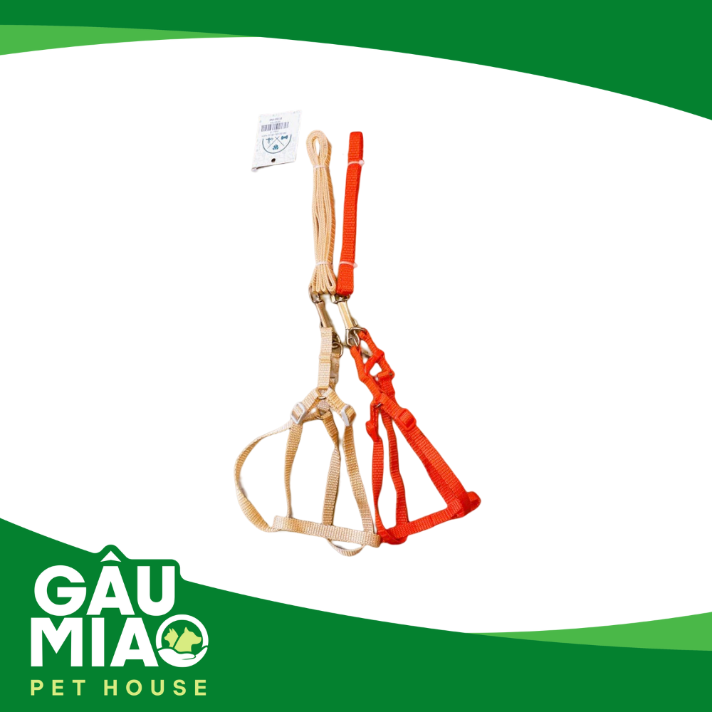 HK-Bộ dây dắt dù +yếm màu