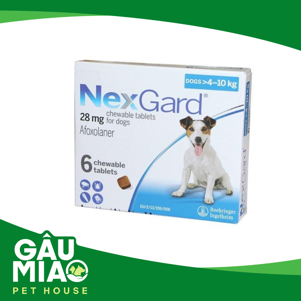 Nexgard viên ăn trị ve, rận, bọ chét, ghẻ