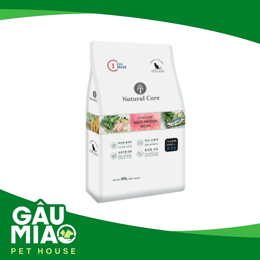 Natural Core ECOC1-Thức ăn hữu cơ đa đạm cho mèo - 800g