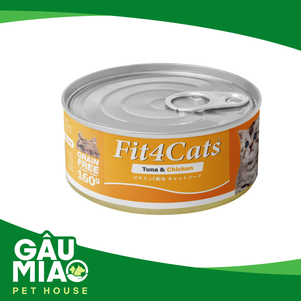 Fit4Cats Cá ngừ cho mèo hộp 160g