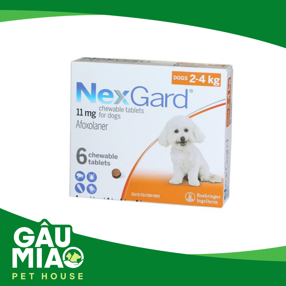 Nexgard viên ăn trị ve, rận, bọ chét, ghẻ