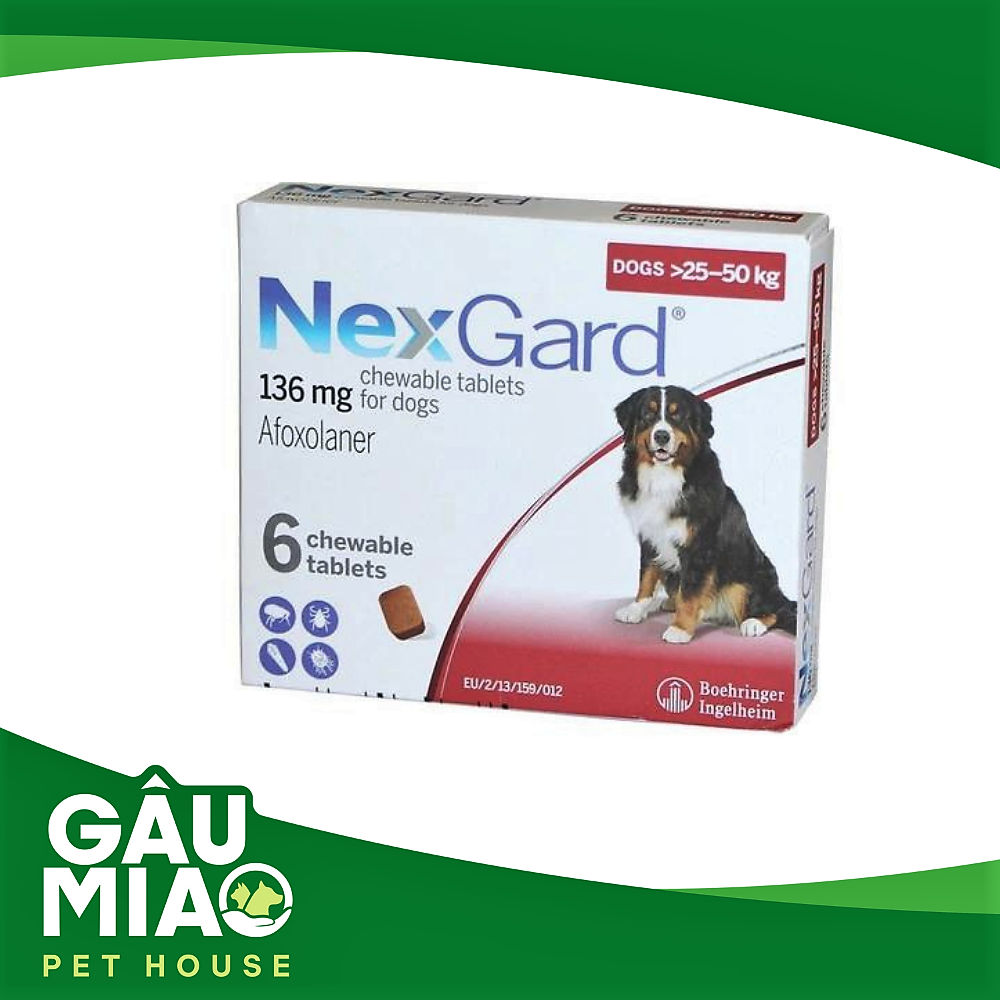 Nexgard viên ăn trị ve, rận, bọ chét, ghẻ