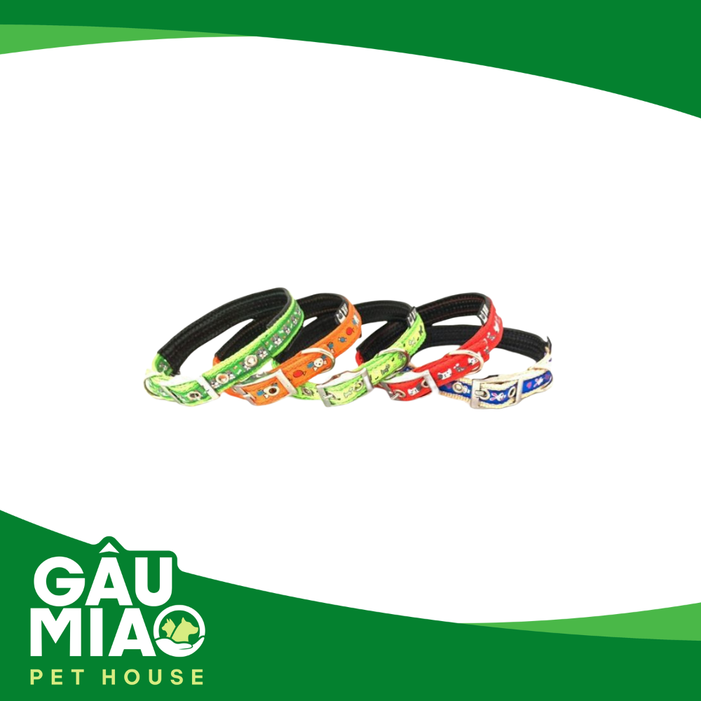 Vòng cổ HK - Dù đệm hoa văn khóa antimol