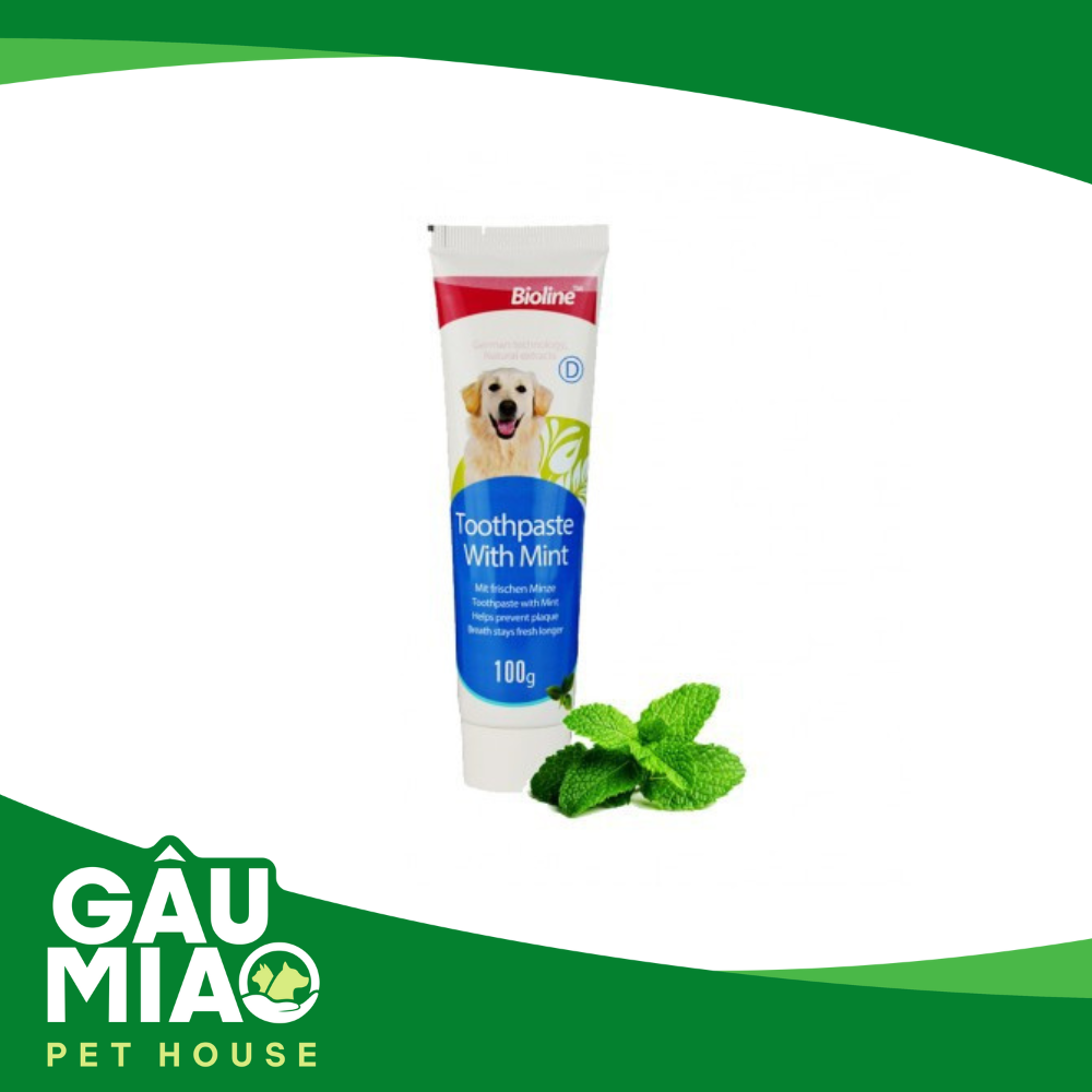 Bioline Kem đánh răng cho chó 100g