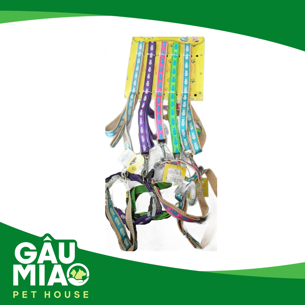 Bộ dắt+vòng cổ HK Xương cá