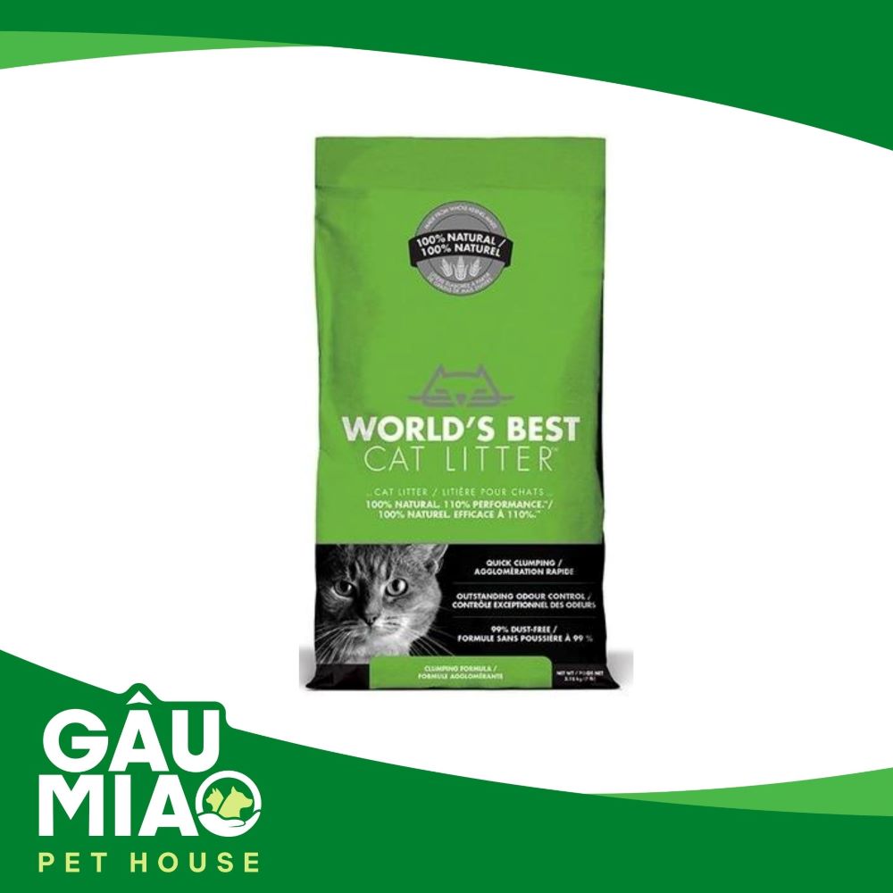 Cát vệ sinh hữu cơ World’s Best Cat Litter Clumping Formula