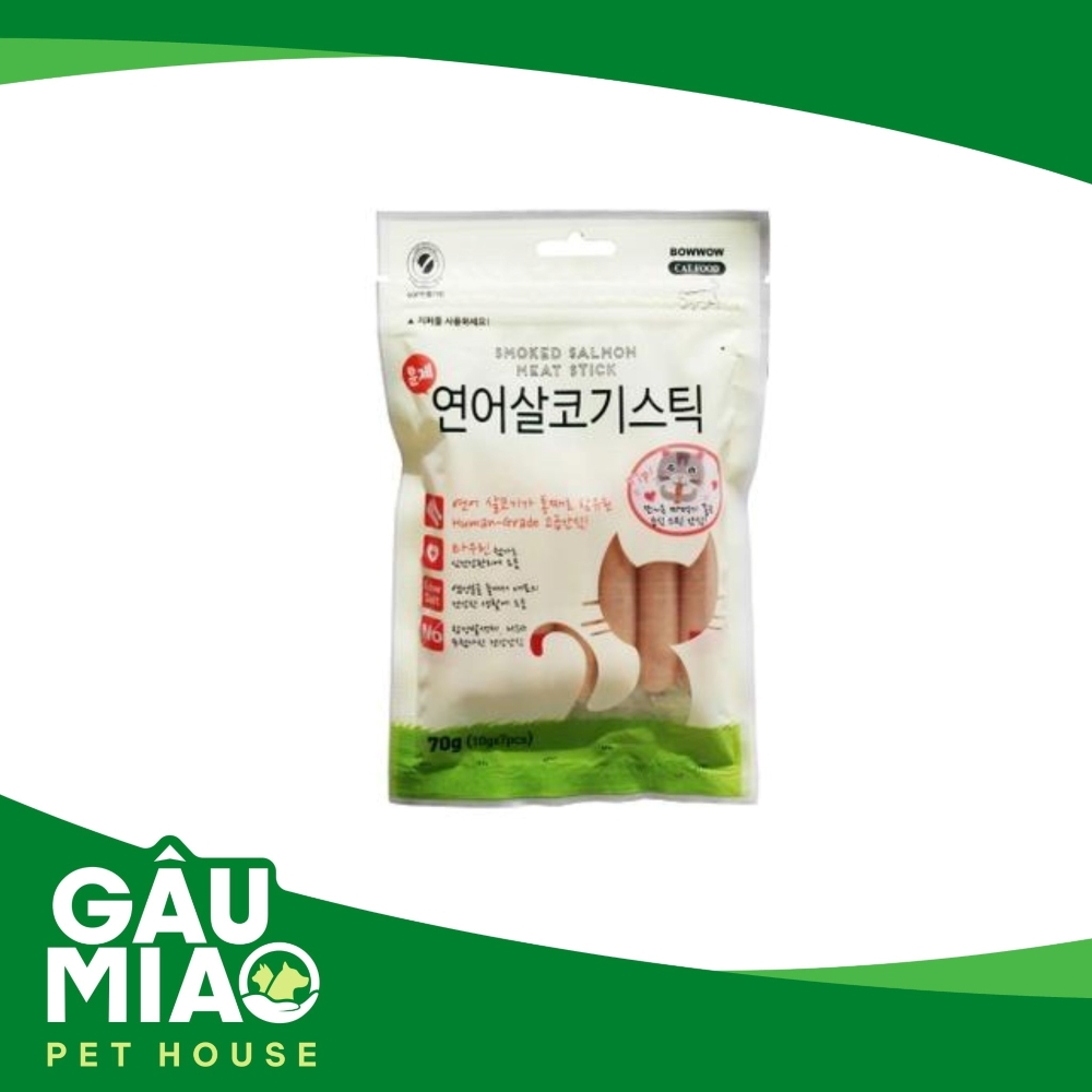Meowow-Thịt cá hồi hun khói cho mèo 70g