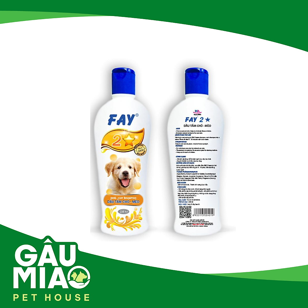 Dầu tắm trị ve Fay 2 sao