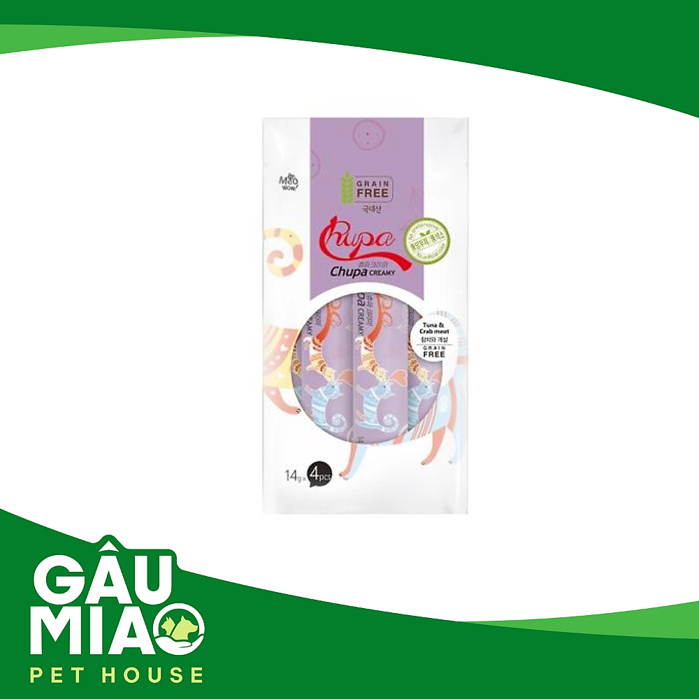 Chupa Creamy - Sốt dinh dưỡng cho mèo 56g (14g*4)
