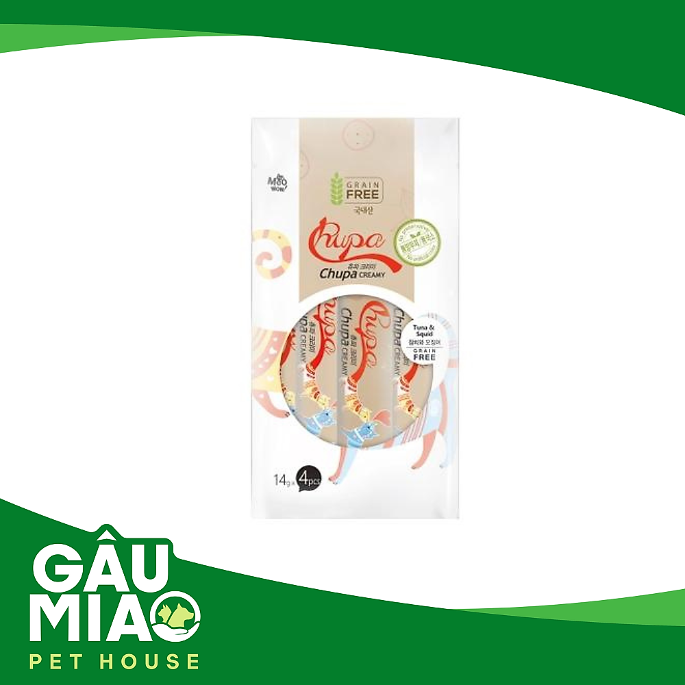 Chupa Creamy - Sốt dinh dưỡng cho mèo 56g (14g*4)
