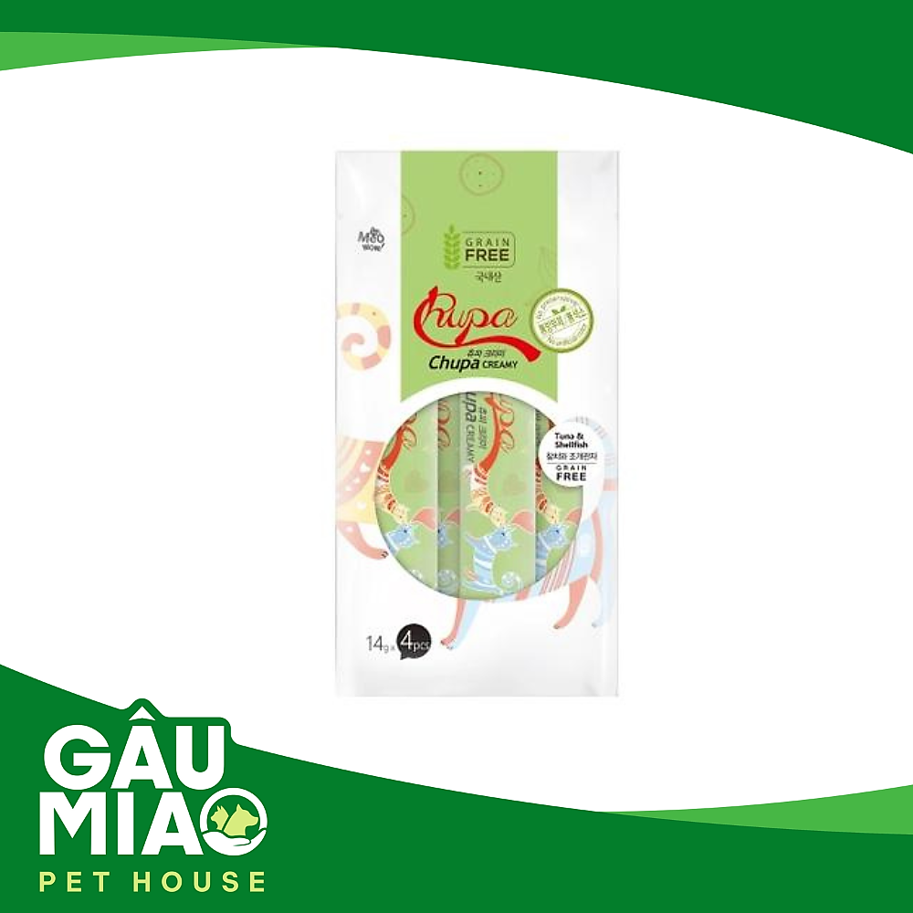 Chupa Creamy - Sốt dinh dưỡng cho mèo 56g (14g*4)