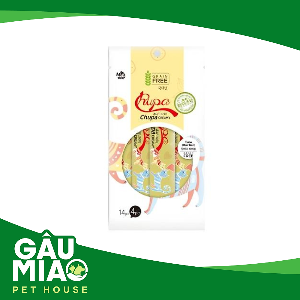 Chupa Creamy - Sốt dinh dưỡng cho mèo 56g (14g*4)