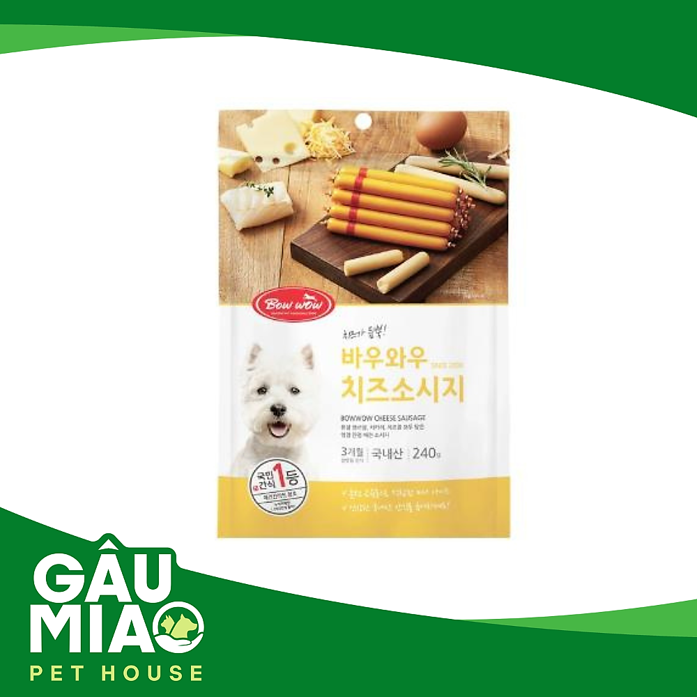 Bowwow Cheese Sausage-Xúc xích phô mai 50g